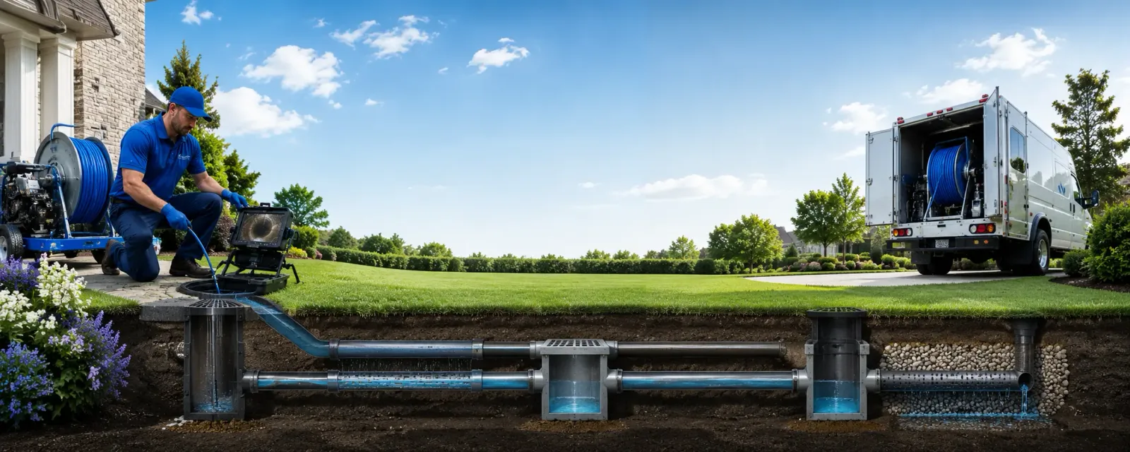 Outdoor drain cleaning information for East Point, KY